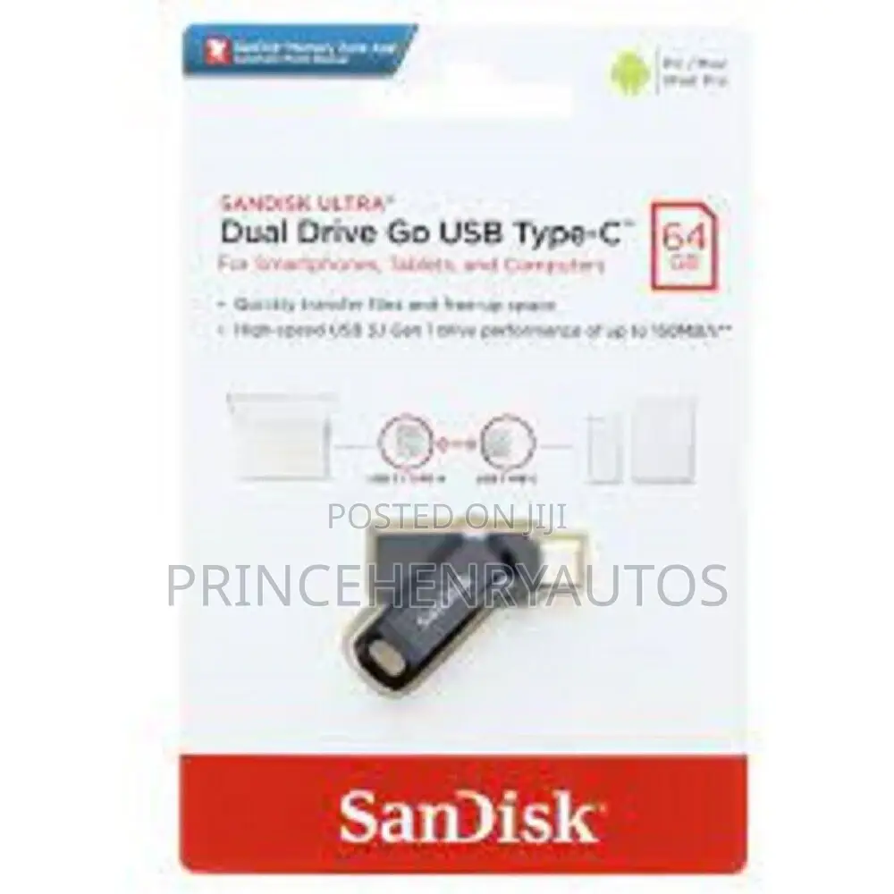 Sandisk 64GB Ultra Dual Drive Go USB Type-c SDDDC3-064G-G46
