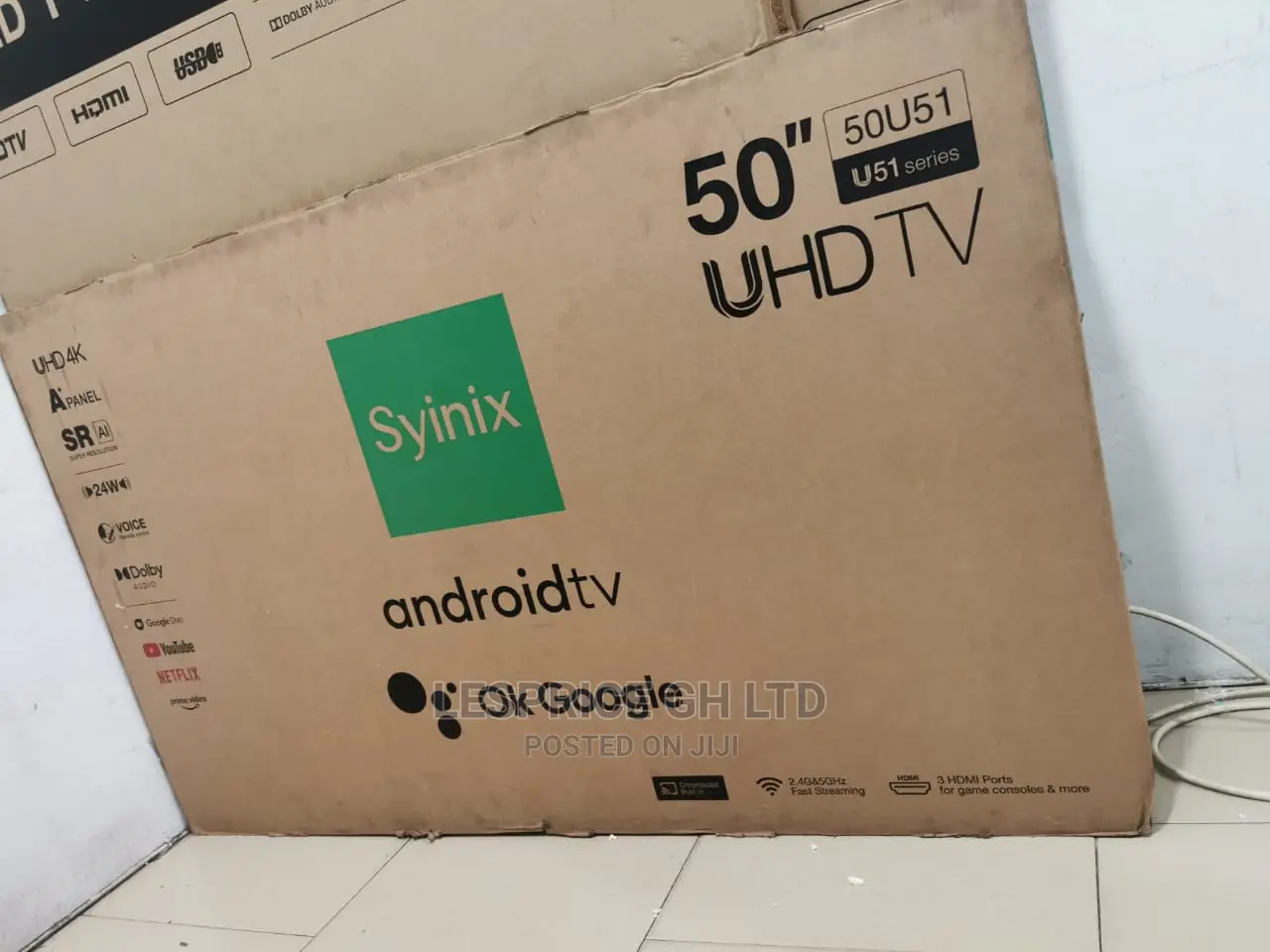 Available Now Syinix 50 Smart Android UHD Tv
