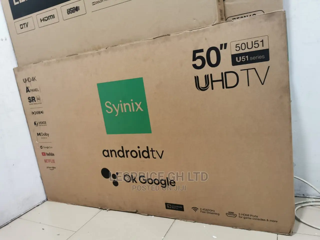 Suitable for Homes Syinix 50 Smart Android UHD Tv
