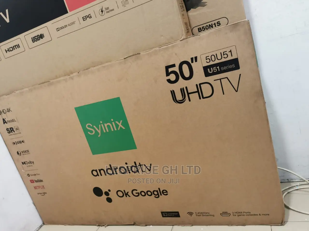 Suitable for Homes Syinix 50 Smart Android UHD Tv