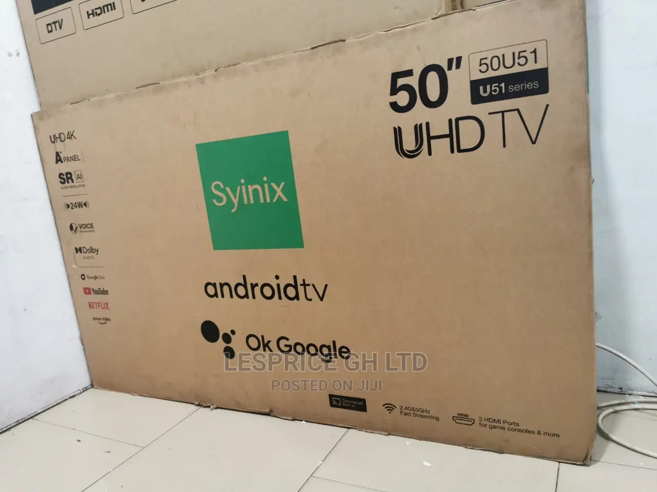 Call for New Syinix 50 Smart Android UHD Tv