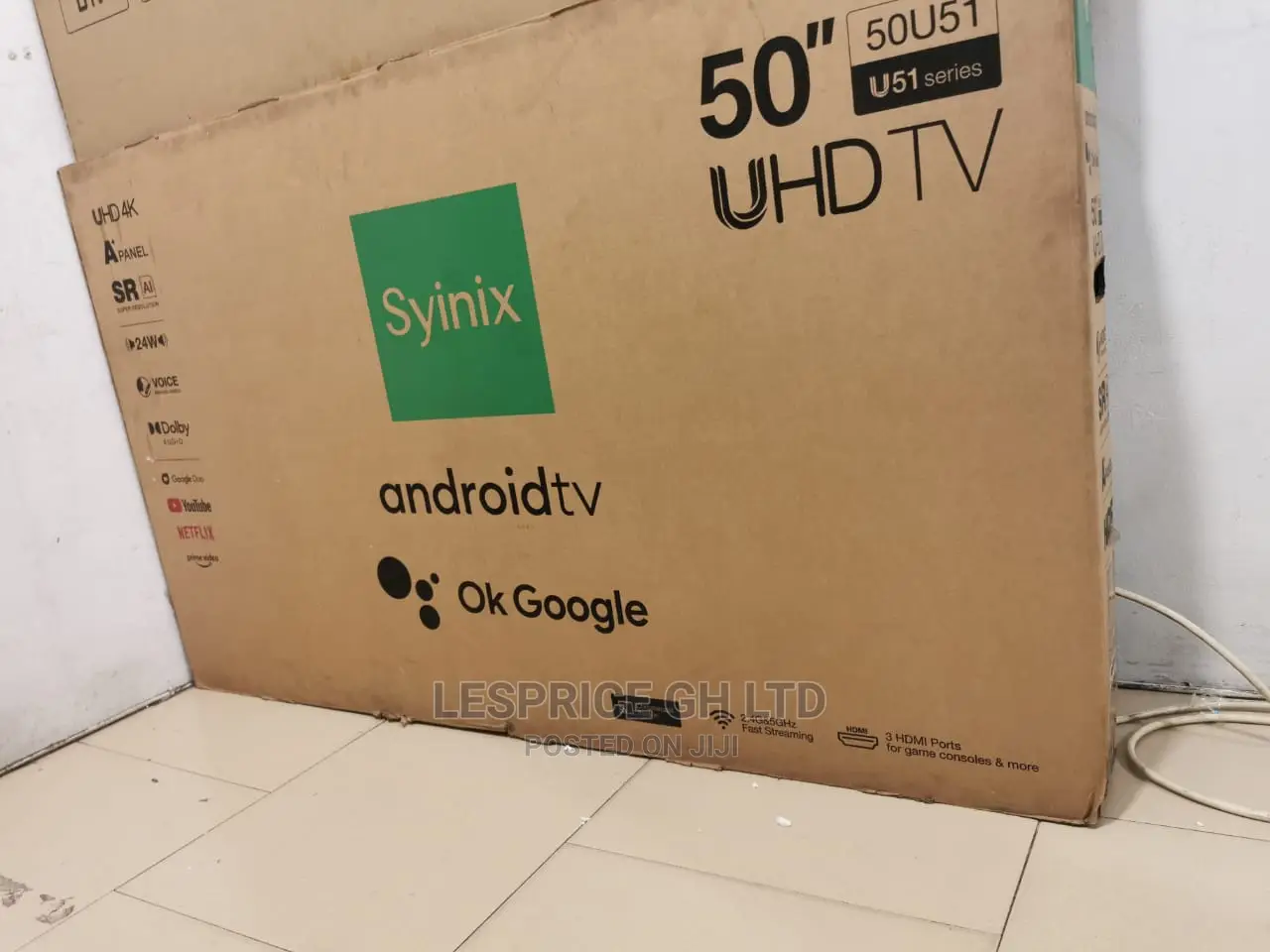 Call for New Syinix 50 Smart Android UHD Tv