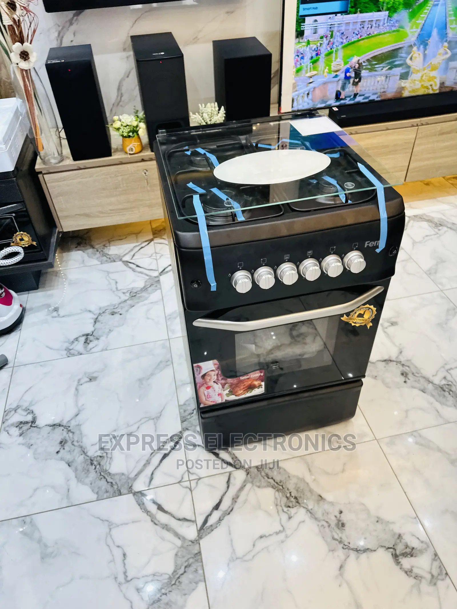 Special Offer on Ferre Black 50/55 4burner Oven Grill Stove