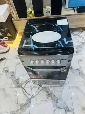 Auto Ignition Gas Cooker 4burner 55/50 Oven Grill Grey Color