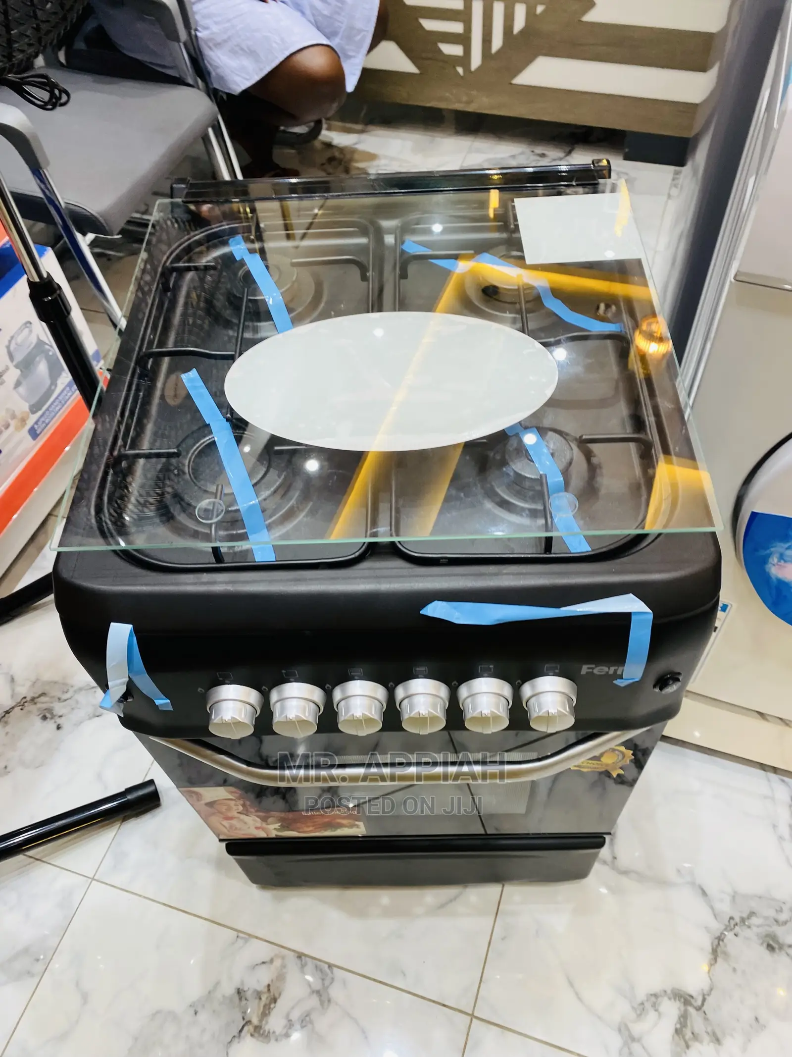 Affordable Volcano Ferre (50×55) 4 Burner Oven Grill.
