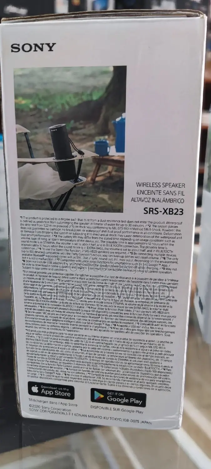 Sony Blue Tooth Speaker SRS-Xb23