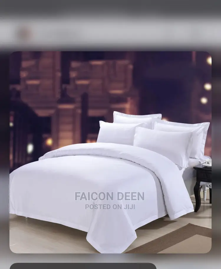 King Size White Bedsheets (100% Cotton)Also in Diff Colors