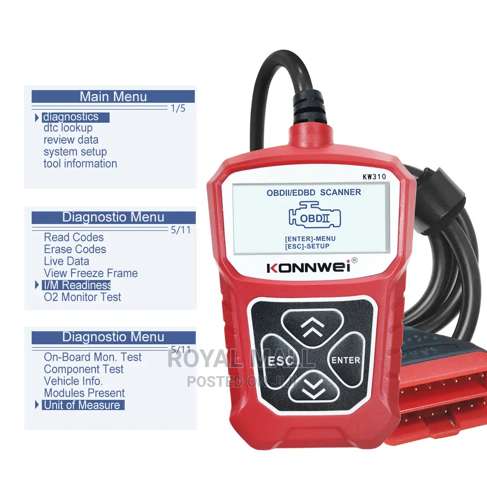Konnwei Kw310 Elm327 Obd2 Car Scanner