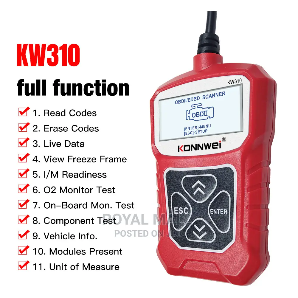 Konnwei Kw310 Elm327 Obd2 Car Scanner