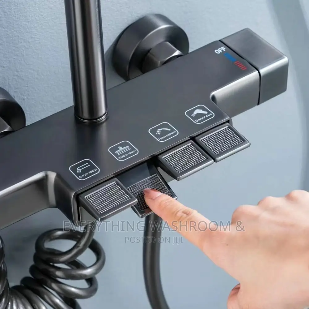 Heavy Piano Style Shower-Four Functions Shower-Push Button Control