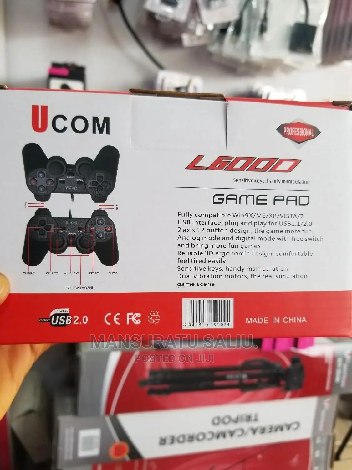 Ucom Usb Wired Double Game Controller
