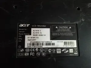 ACER 19 Inches Computer Monitor