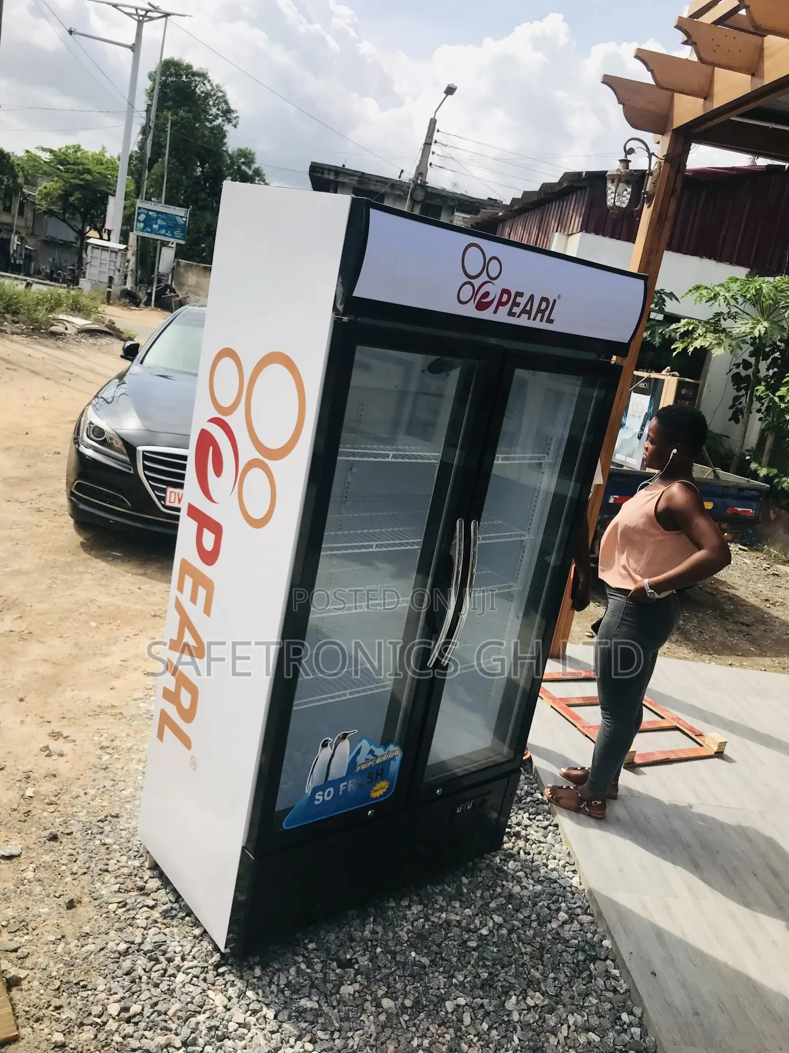 PVC-74 ,568 Litres 2door Pearl Display Frigdge