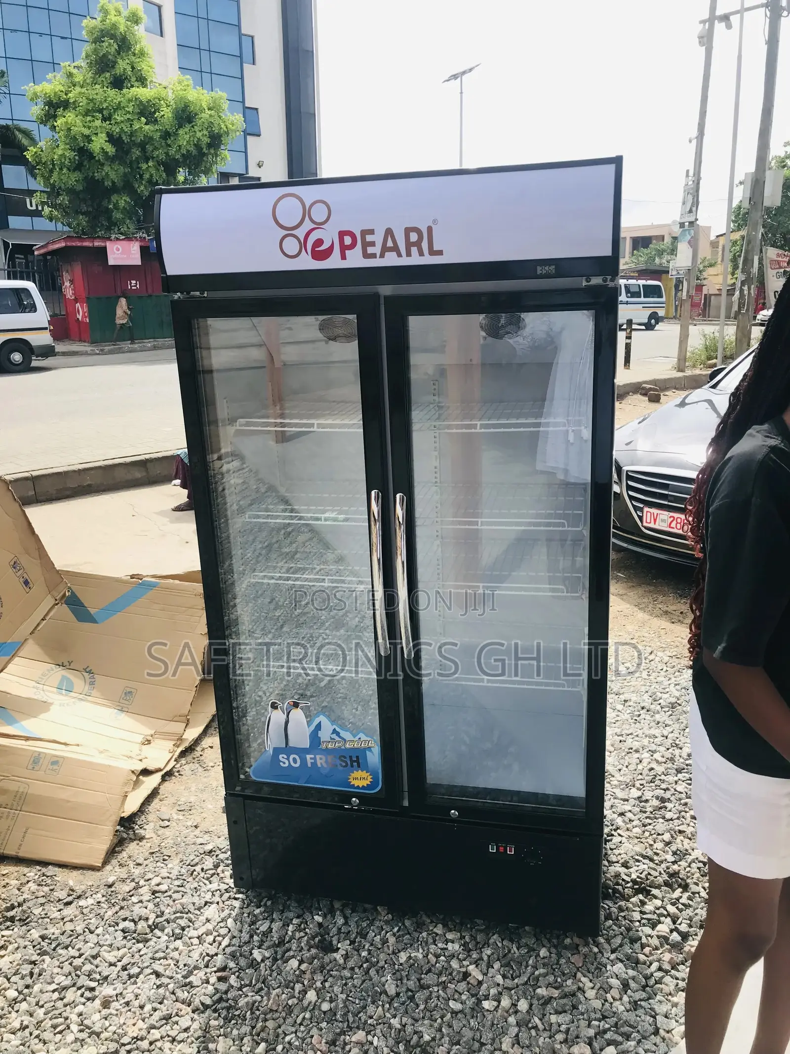 Affordable PVC-74 ,568 Litres 2door Pearl Display Frigdge