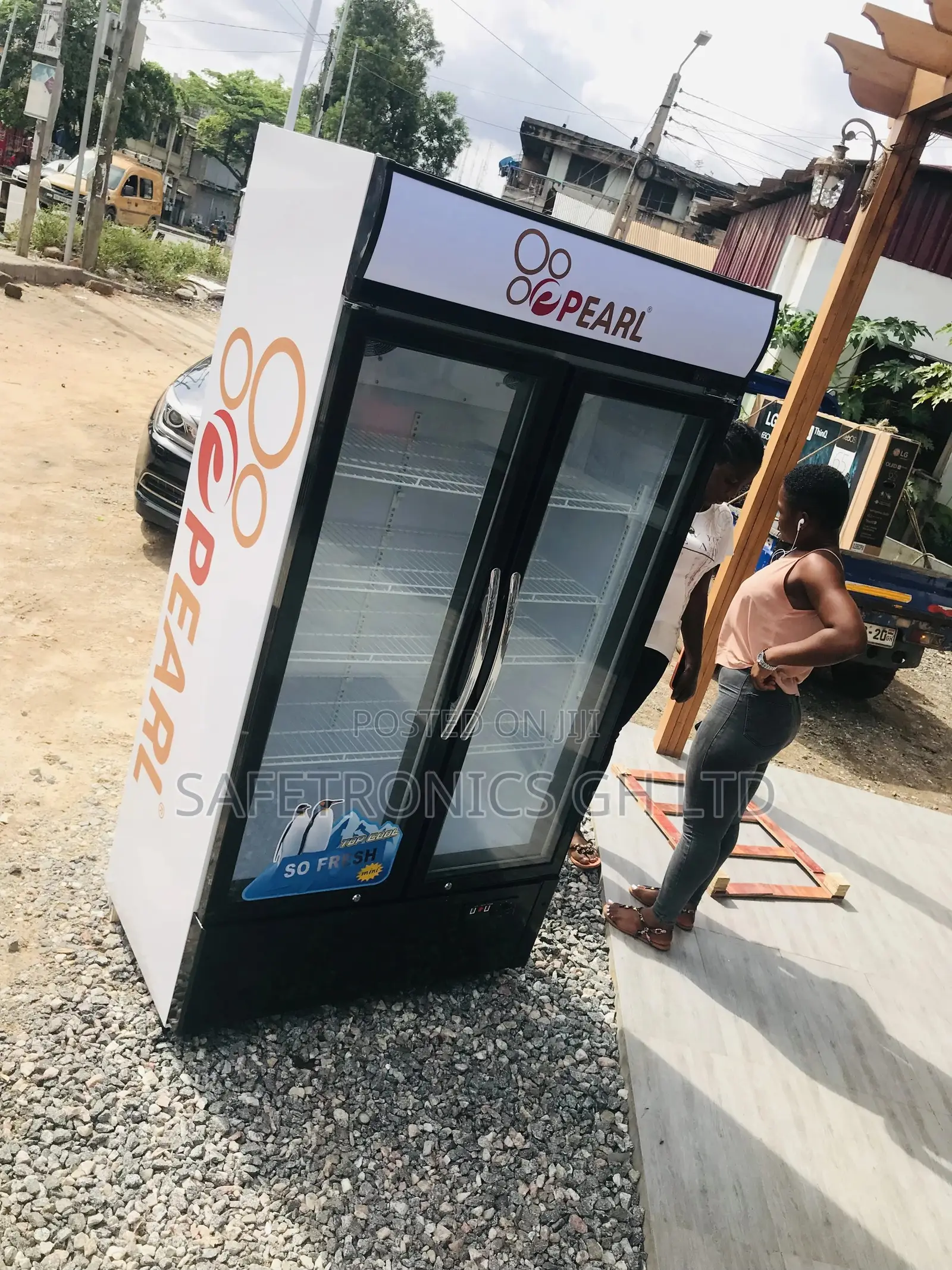 Smart PVC-74 ,568 Litres 2door Pearl Display Frigdge