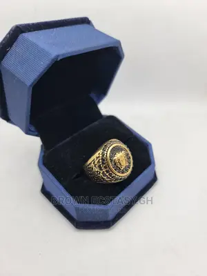 Versace Ring With Black Ice
