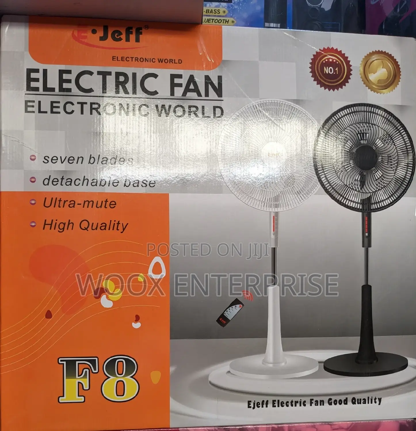 E-Jeff Electric Fan With Remote (2 in 1_f8)