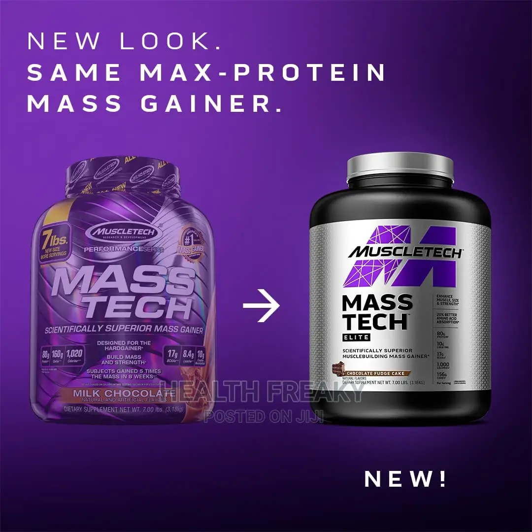 Whey Protein Masstech Elite Weight Gain Muscle Builder