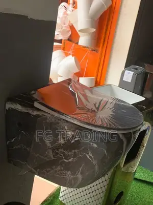 Black Toilet Bowl - Hanging WC - Concealed Toilet