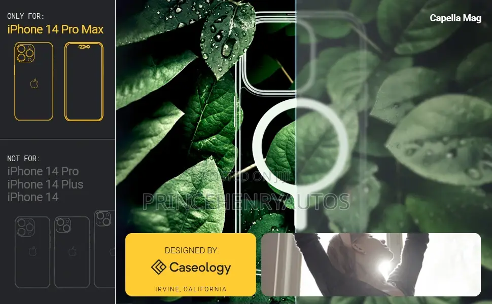 Caseology Capella Mag Clear Case for iPhone 14 Pro Max