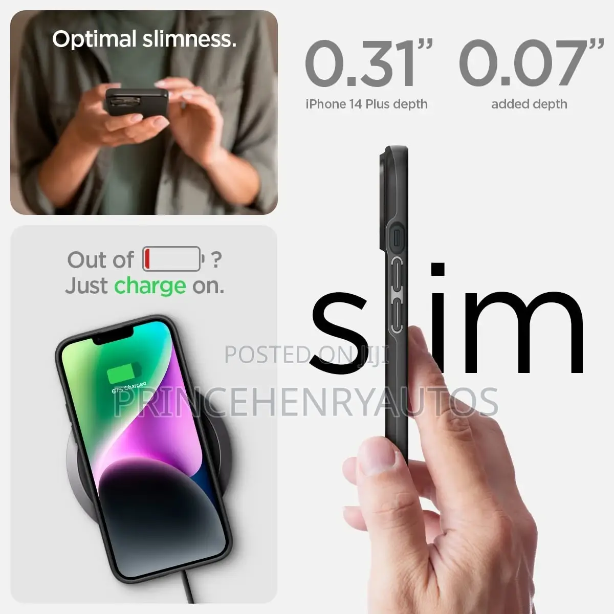 Spigen Thin Fit Designed for iPhone 14 Plus Case (2022)