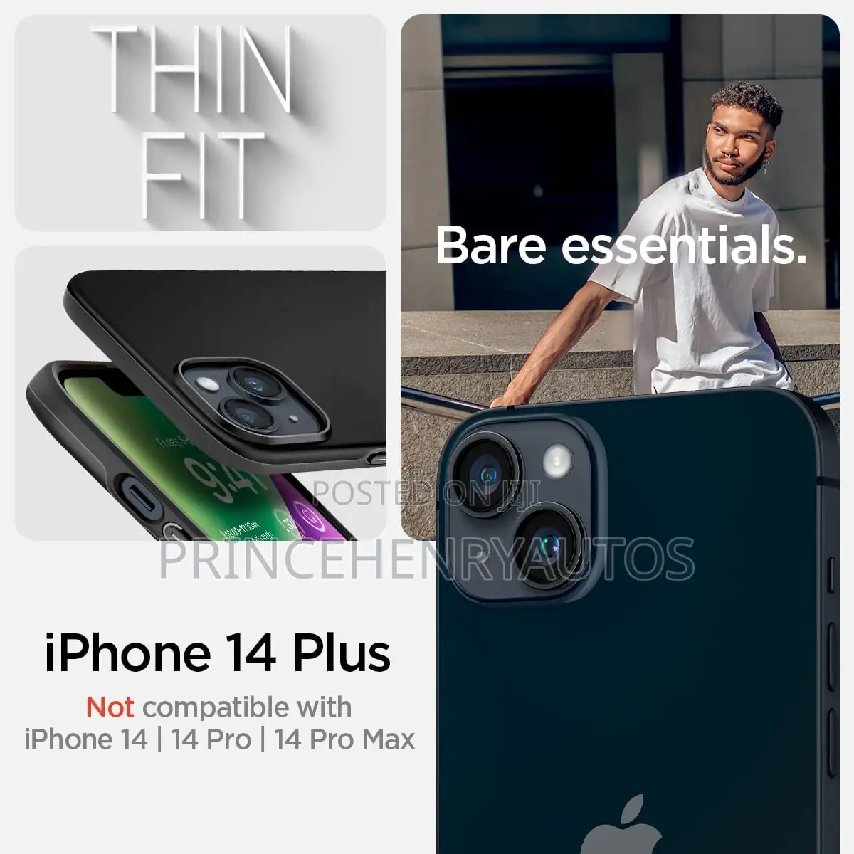 Spigen Thin Fit Designed for iPhone 14 Plus Case (2022)