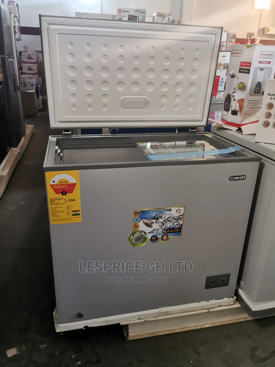 Designed Neon Chest Freezer 200L