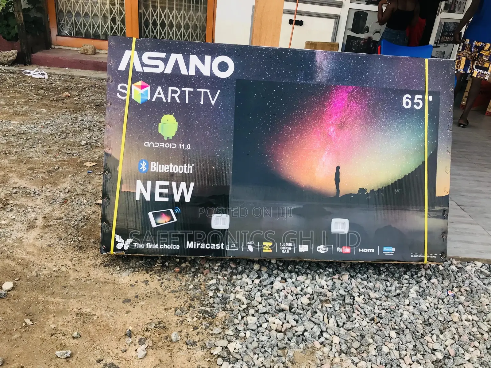 Brand New Asano 65′′ UHD Miracast Smart Satellite TV