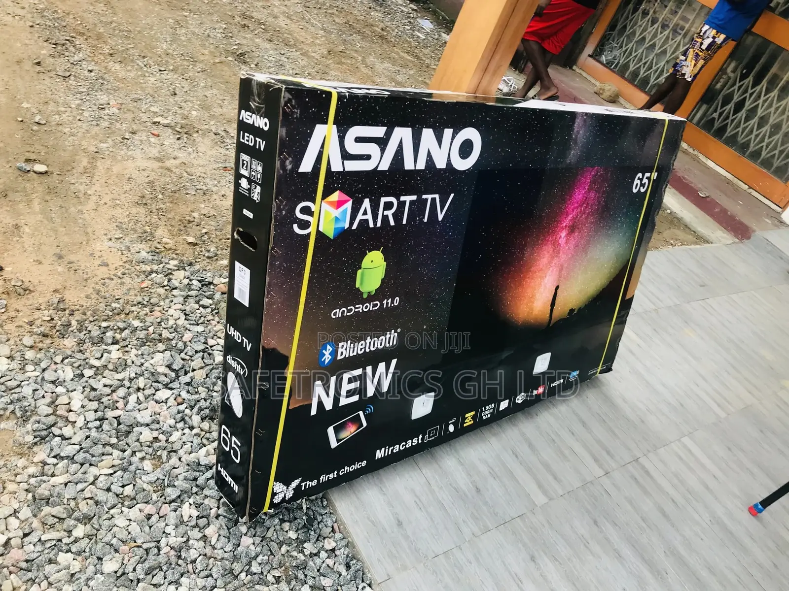 Genuine Asano 65′′ UHD Miracast Smart Satellite TV