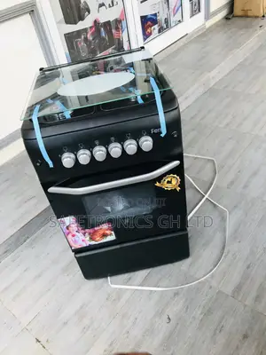 Oven With Grill Black Ferre 4 Gas Burner 50x55