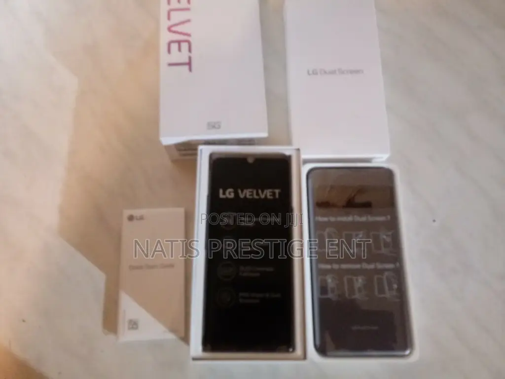 New LG Velvet 128 GB Black