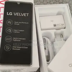 New LG Velvet 128 GB Black