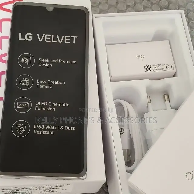 New LG Velvet 128 GB Black
