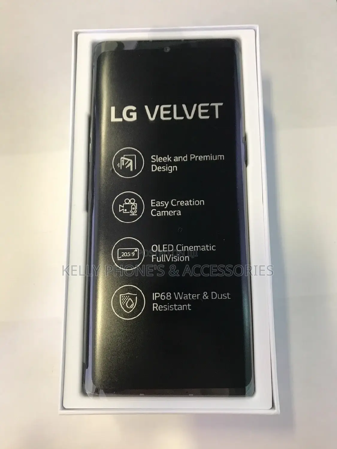 New LG Velvet 128 GB Black