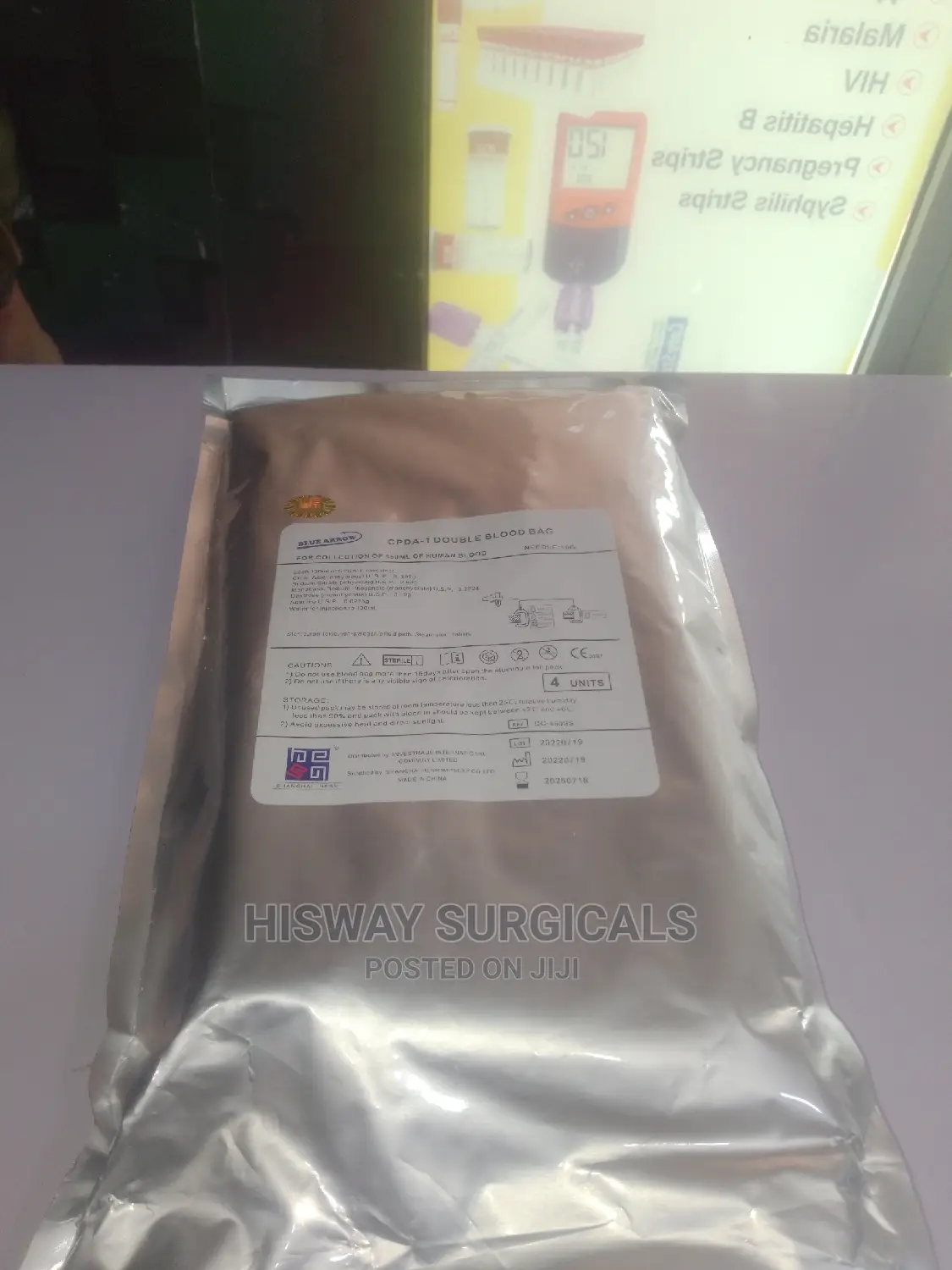 Blood Bag Double With Sampling Device(4pieces Per Pack)450ml