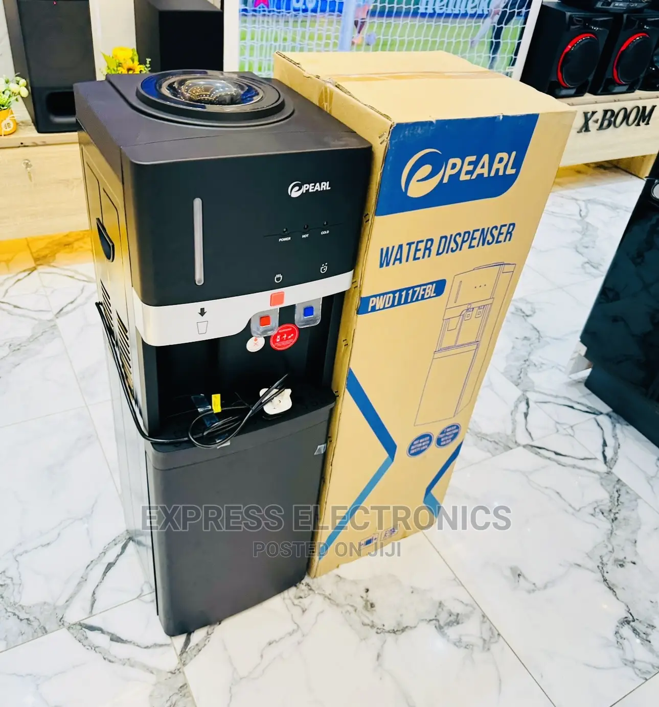 Hot  Cake on Pearl PWD-1117FBL WARER DISPENSER WITH FRIDGE