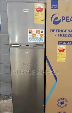 Fridge Stainless Gray 270 Double Door Fridge