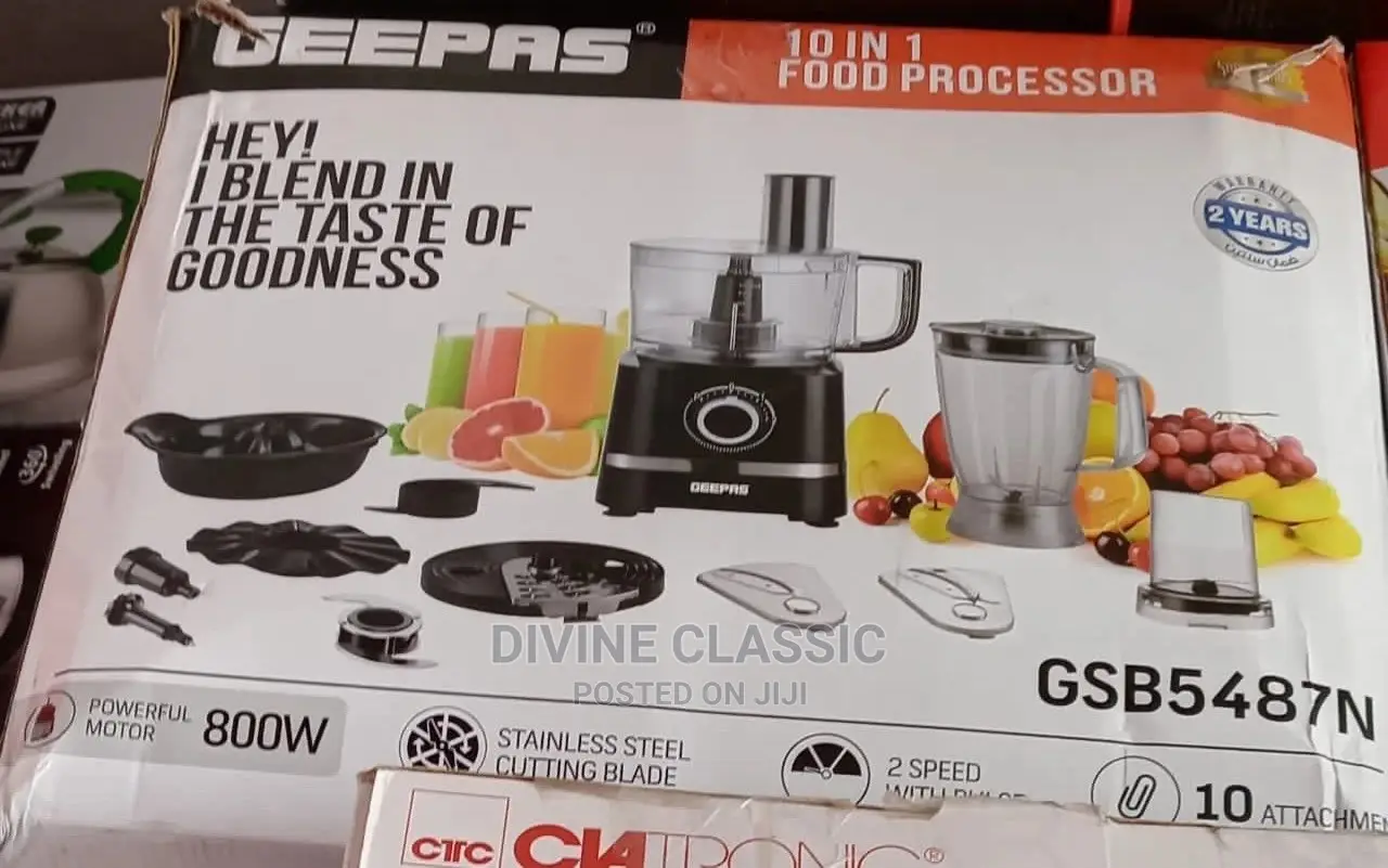 10in1 Geepas Food Processor(800w) Uk