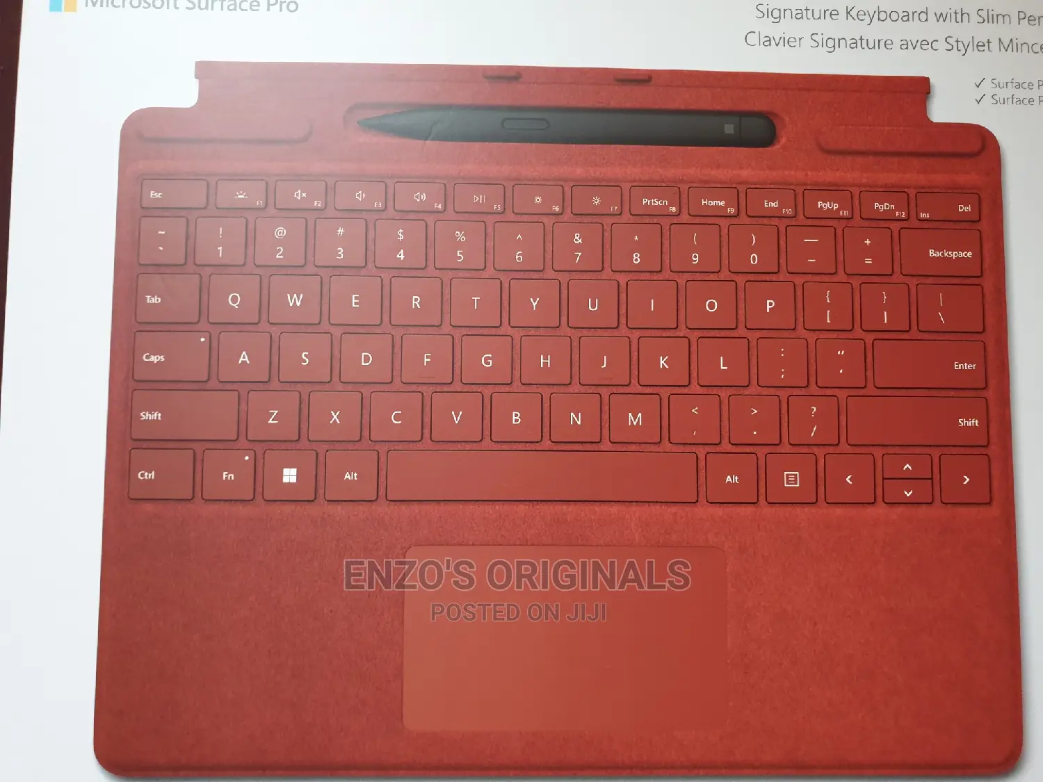 Surface Pro 8, 9, X and 11 Keyboard Type Cover With Pen Slot New