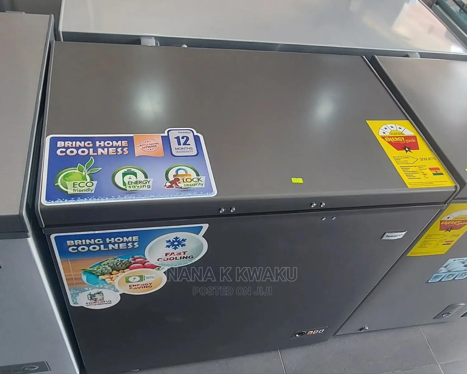 195ltr_nasco Nas230 Chest Freezer Silver