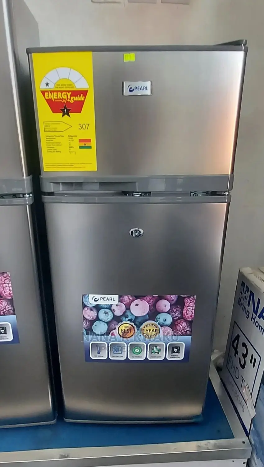 To Freezer_pearl Pf16 Double Door Fridge