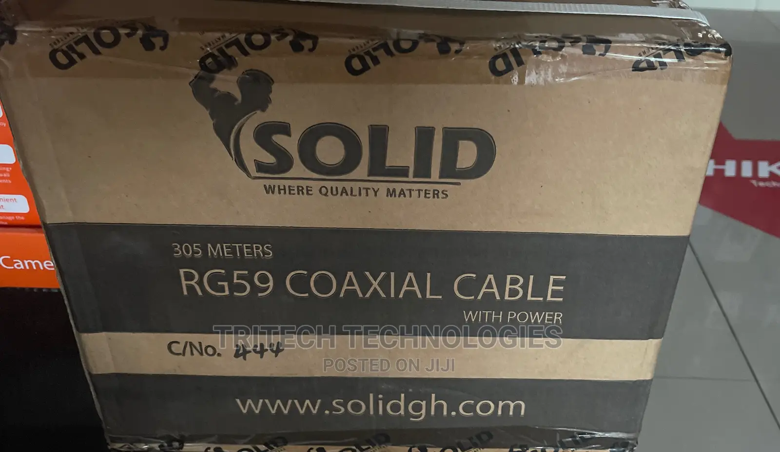 Solid Rg59 Cable 305M With Power