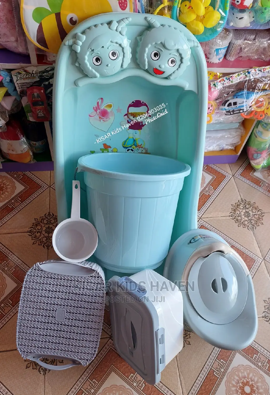Six Pieces Baby Bath Set
