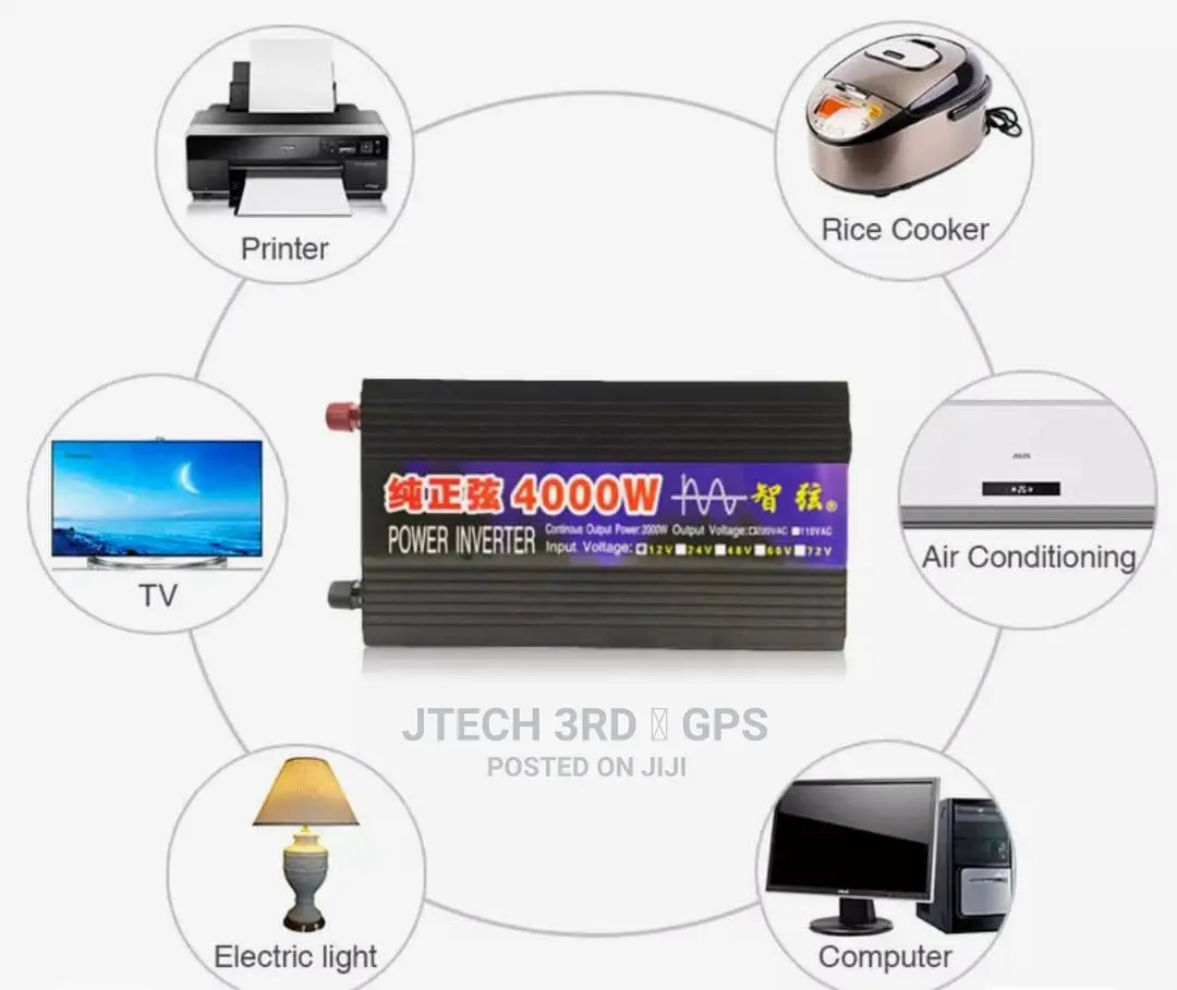 4000W DC 24/220ac Pure Sine Wave Power Inverter