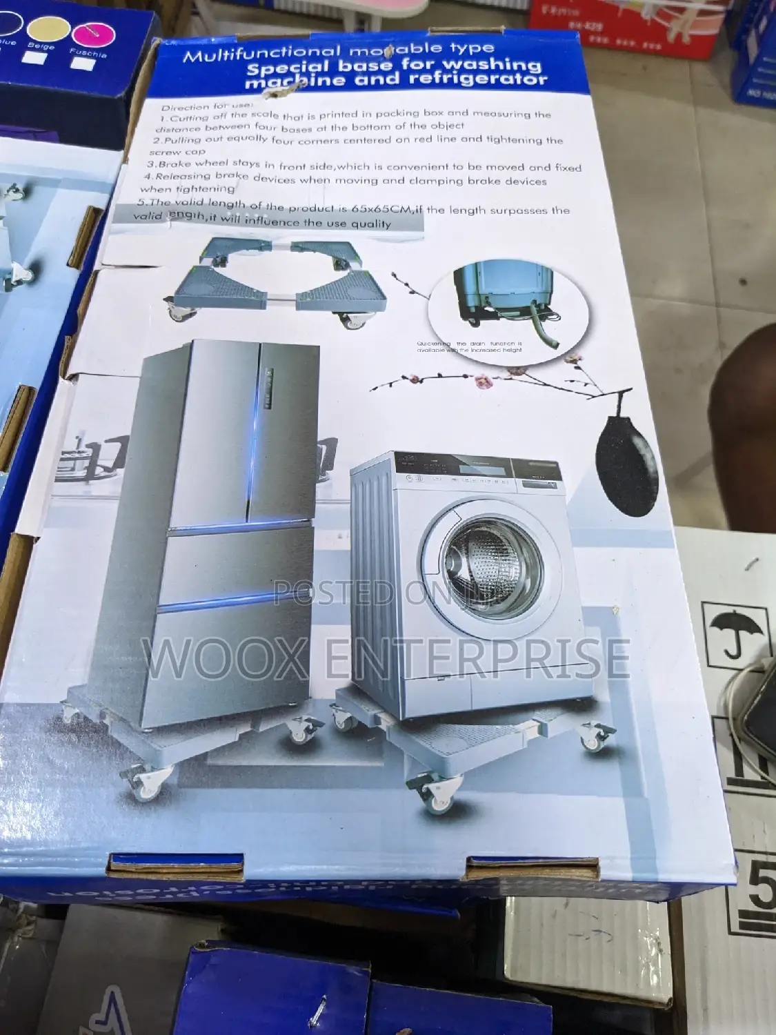 Adjustable Fridge/Washing Machine Stand