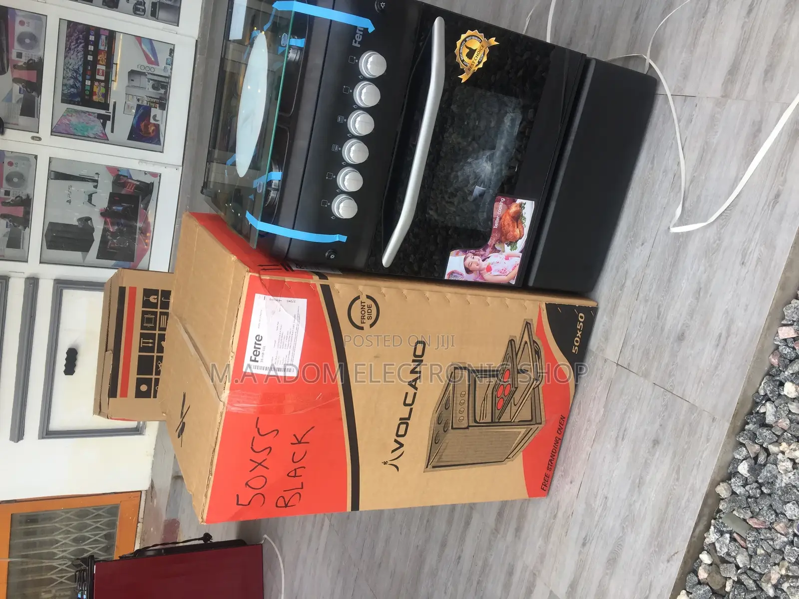 Best Offer Black Volcano 4B 50x55 Gas Cooker With Oven
