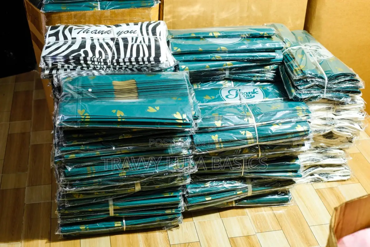 New Green Pullout Drawstring Shopping Bags