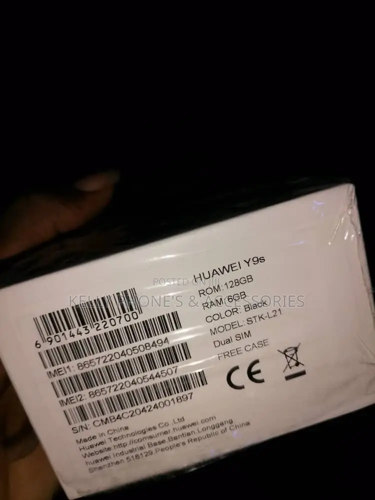 New Huawei Y9s 128 GB Blue