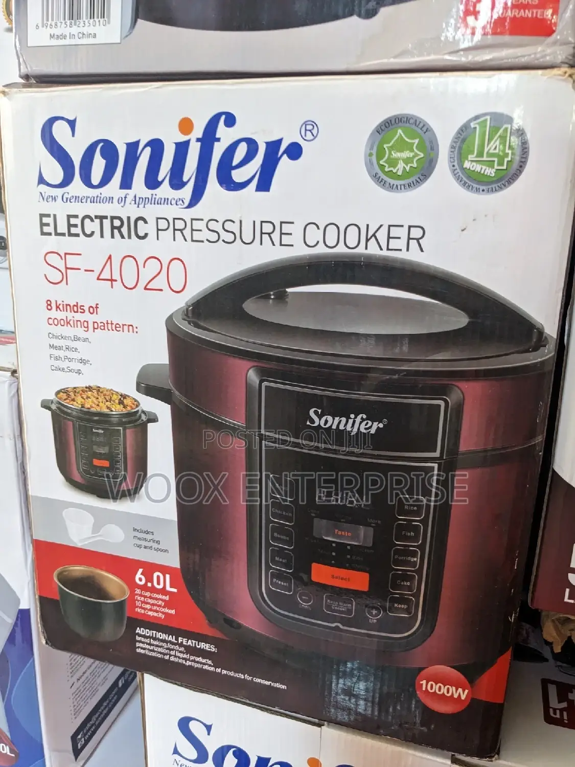 Sonifer Electric Pressure Cooker (6L)