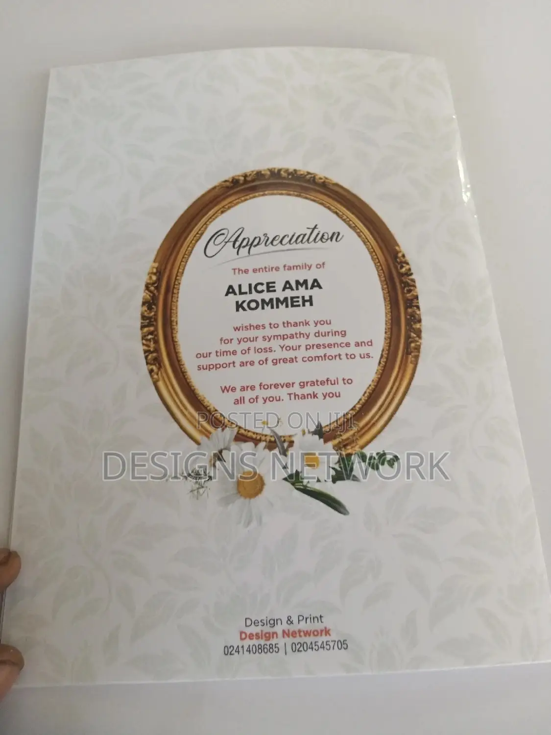 Funeral Books / Brouchures